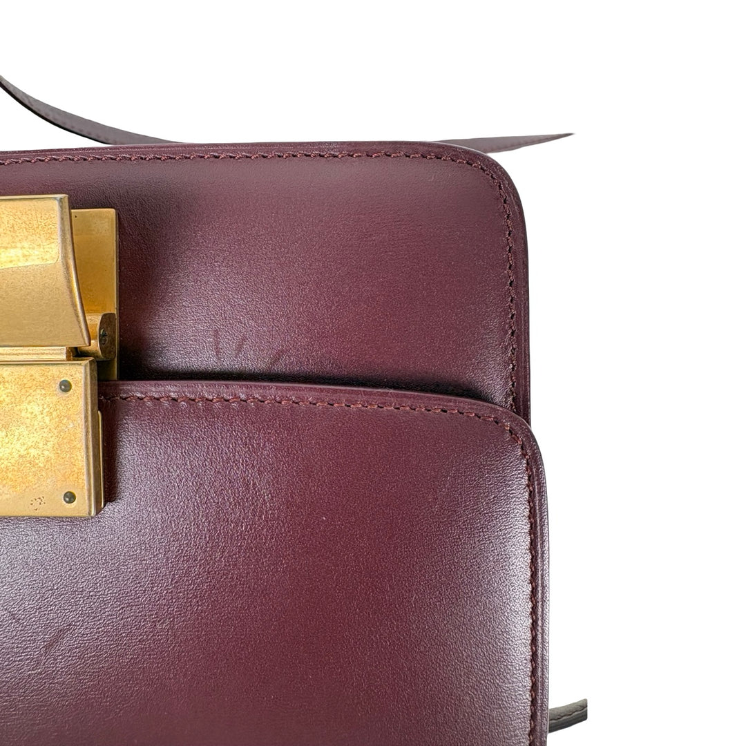 Celine Red Classic Box Mini Bag