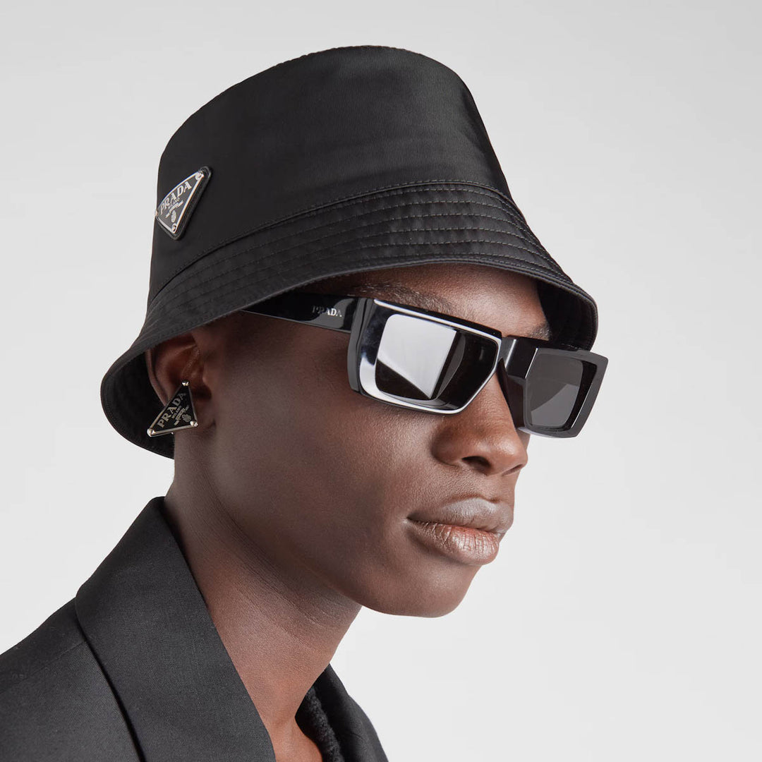 Prada Black Nylon Bucket Hat