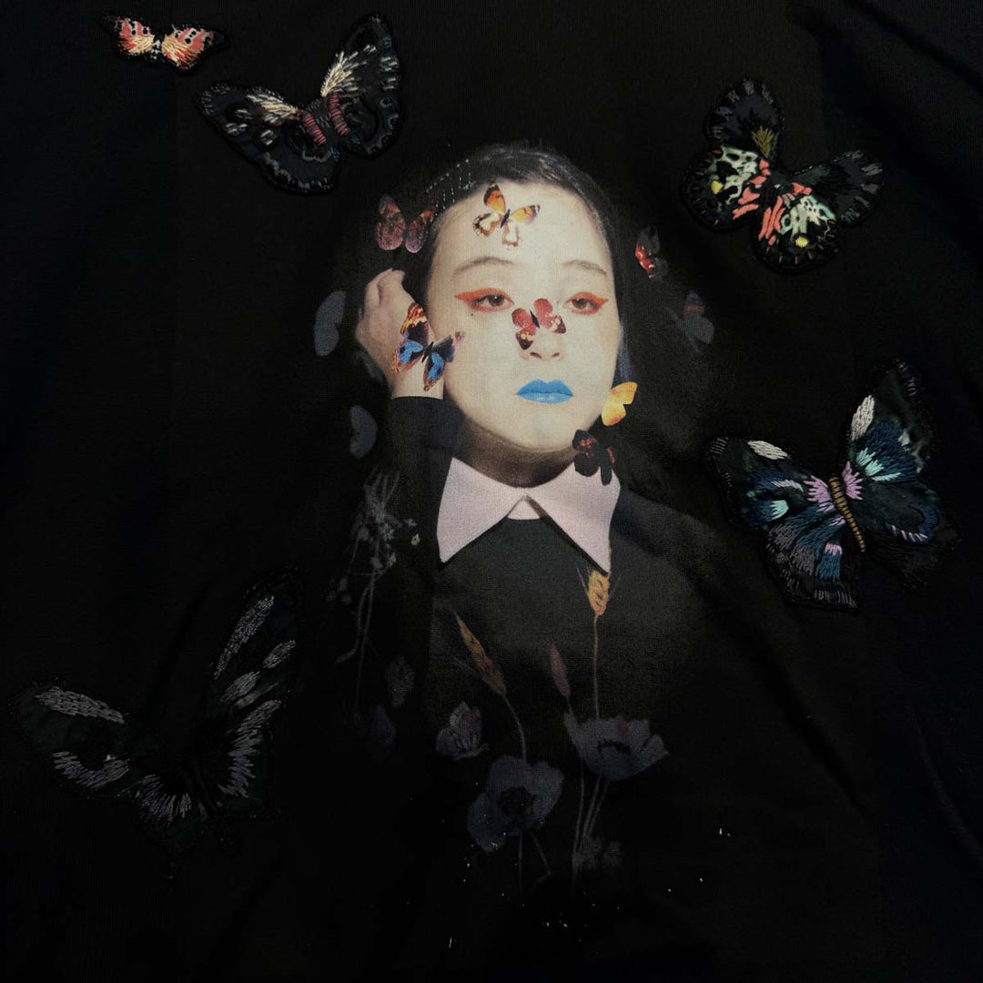 Valentino x Izumi Miyazaki Gravitation Butterfly Print Hoodie #S