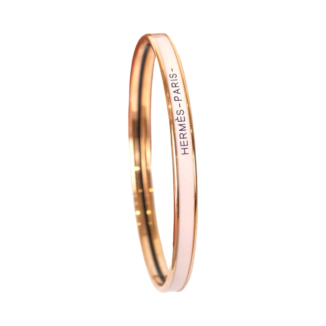 Hermes Pink Jewelry Bangle