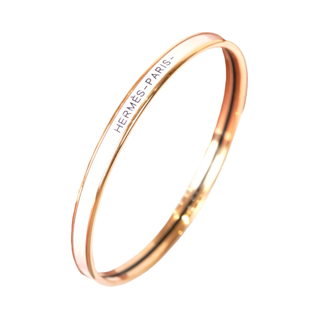 Hermes Pink Jewelry Bangle