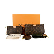 Louis Vuitton Multi Pochette Monogram Bag Green