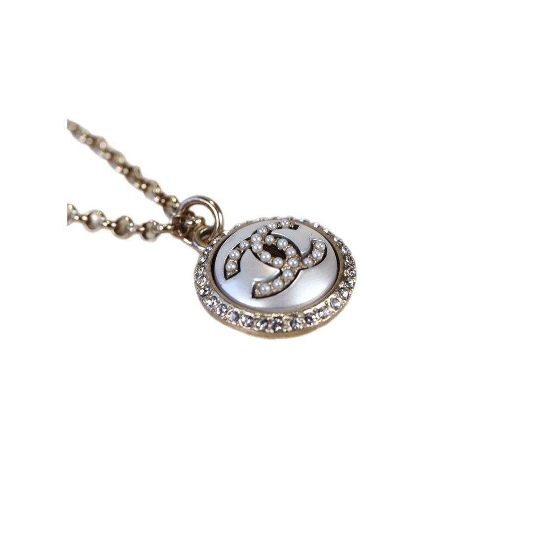 Chanel CC Logo Round Necklace