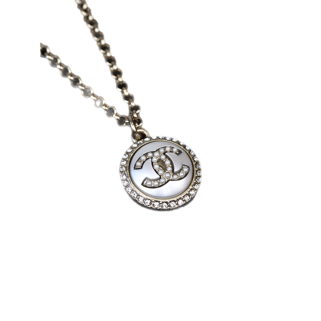 Chanel CC Logo Round Necklace