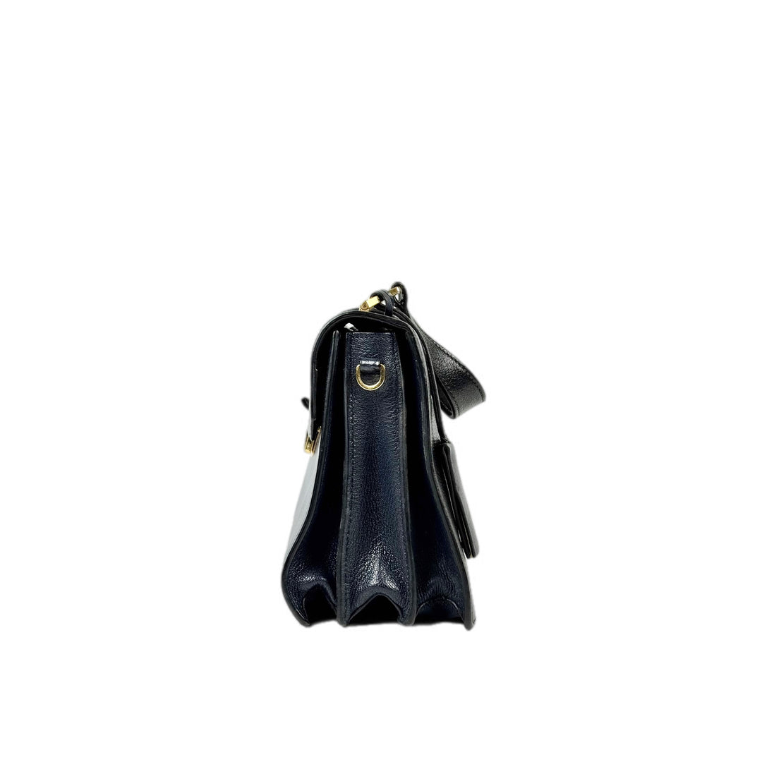 Miumiu Strap Bag Navy Calfskin