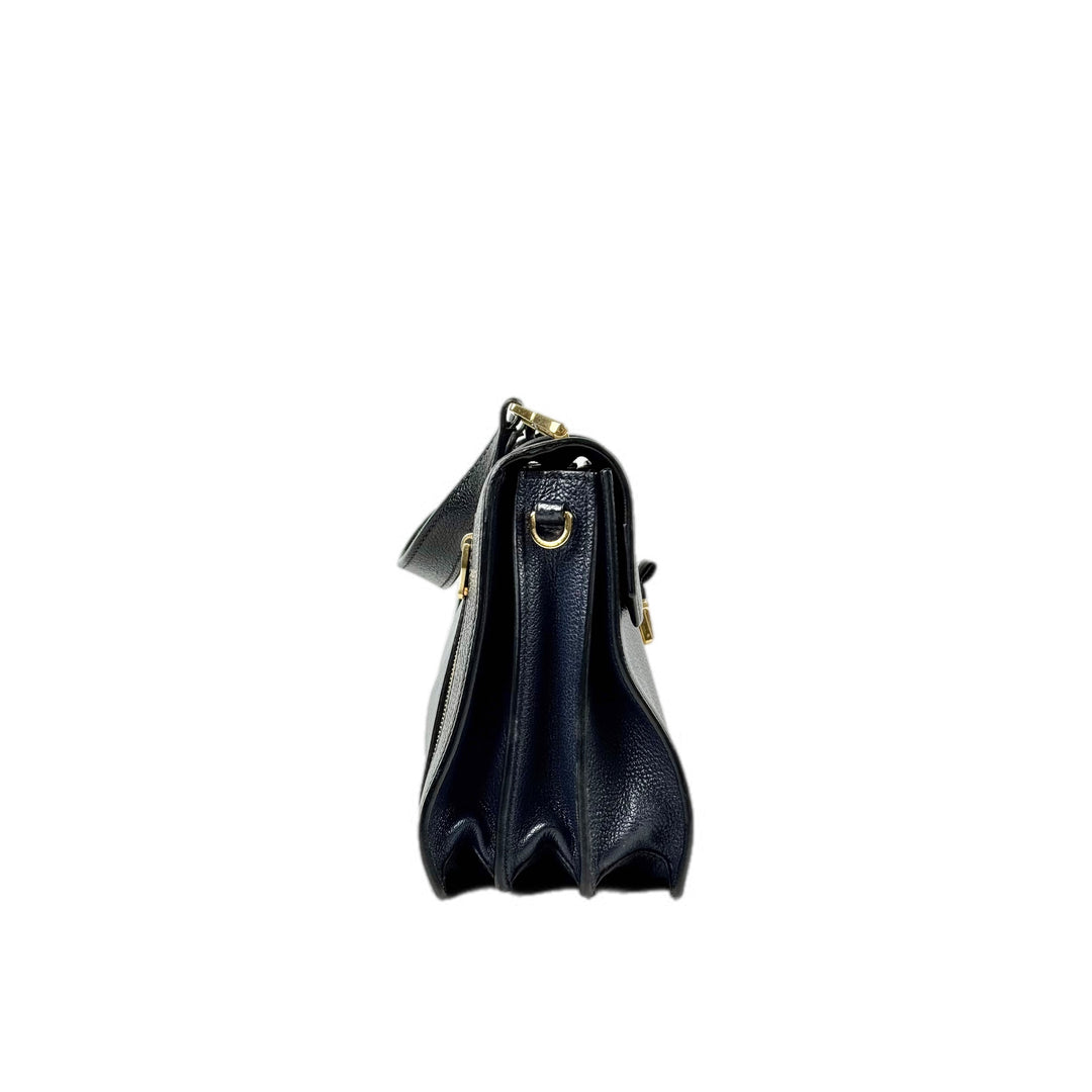 Miumiu Strap Bag Navy Calfskin