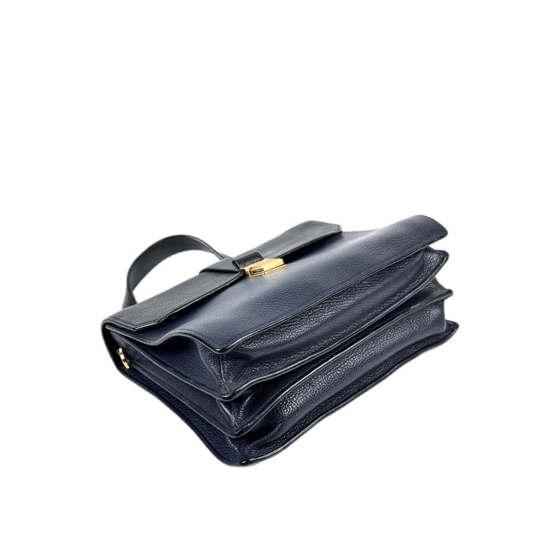 Miumiu Strap Bag Navy Calfskin
