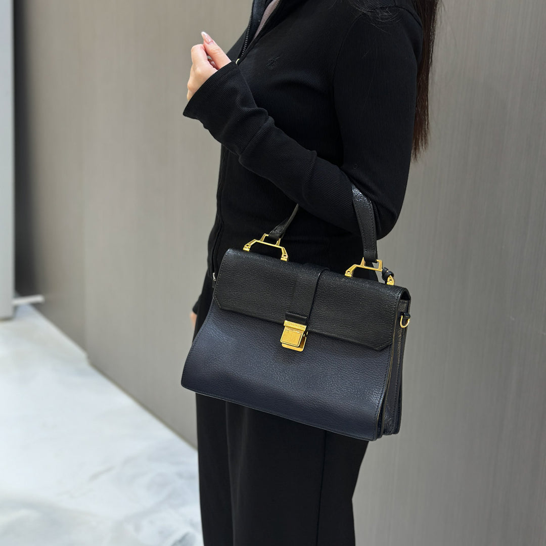 Miumiu Strap Bag Navy Calfskin