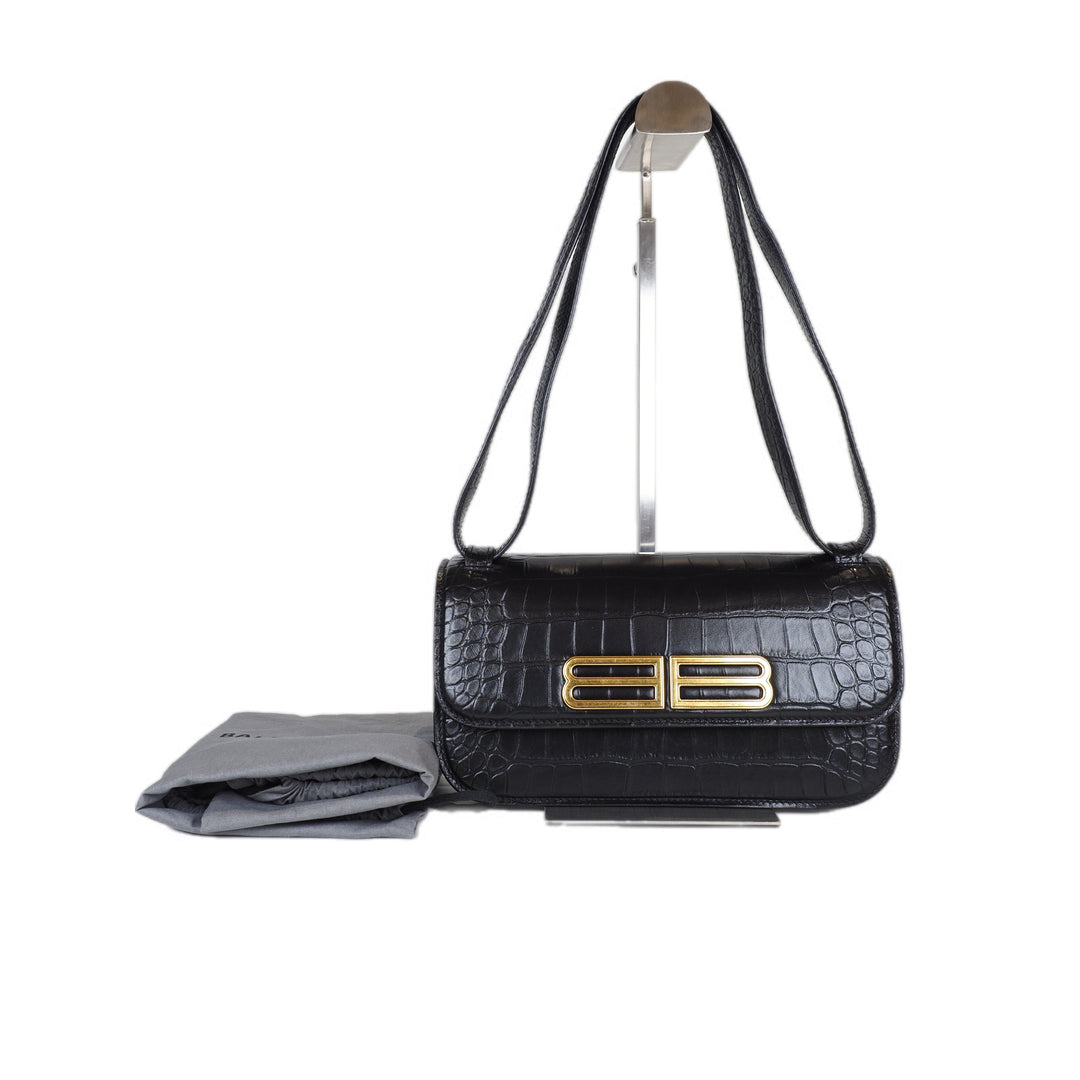 Balenciaga Gossip Small Black Shoulder Bag