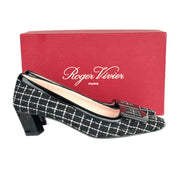 Roger Vivier Black Tweed Shoes #38