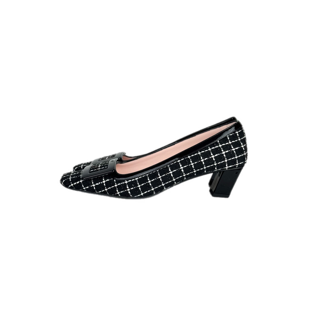 Roger Vivier Black Tweed Shoes #38