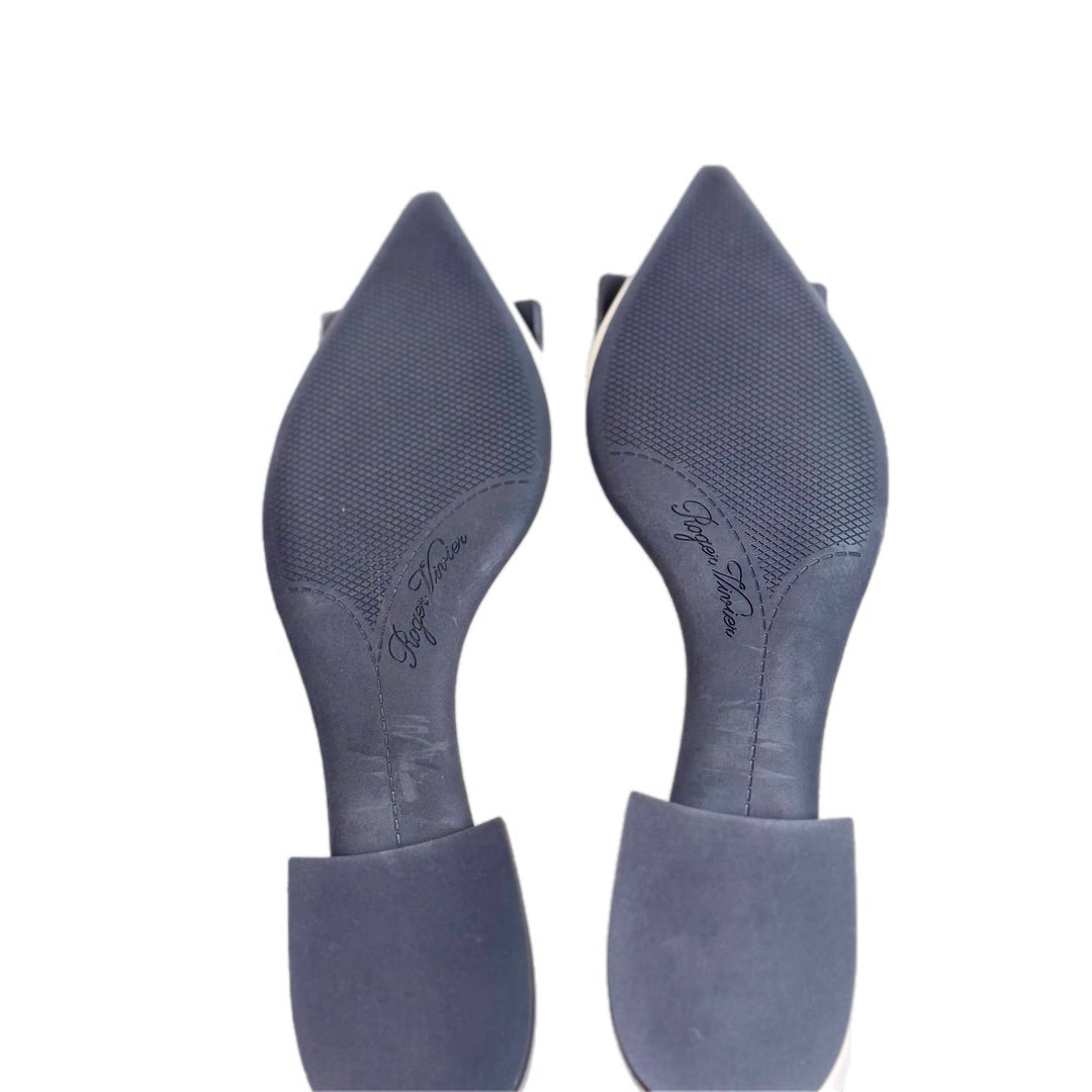 Roger Vivier Gommettine Ballerinas Cream/Black #36.5