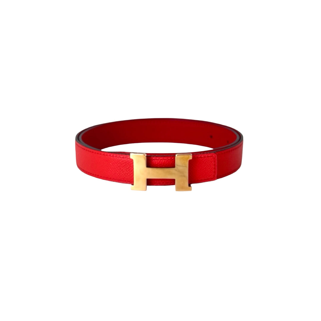 Hermes Belt Red Gold 85cm