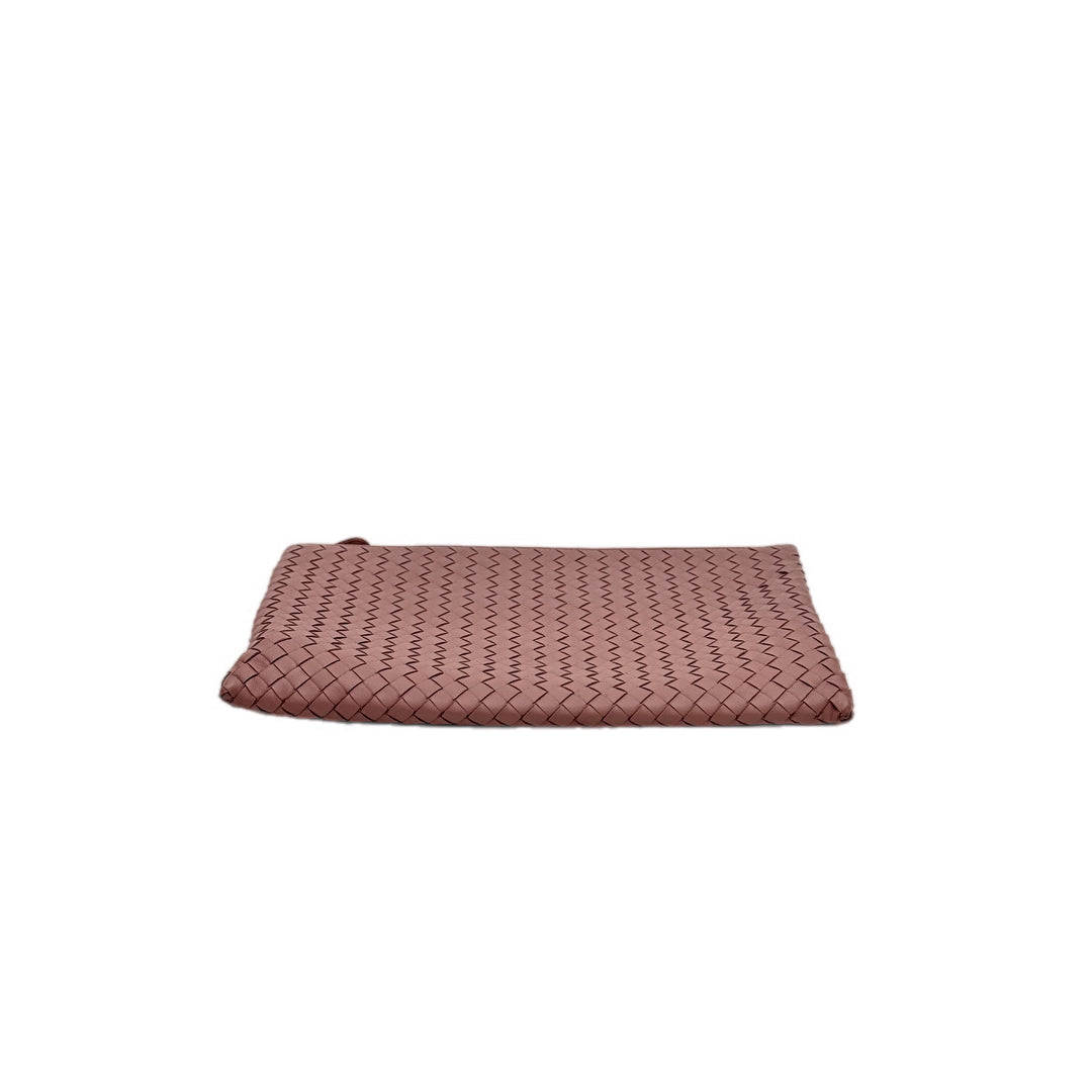 Bottega Veneta Intrecciato Clutch Old Rose Lambskin