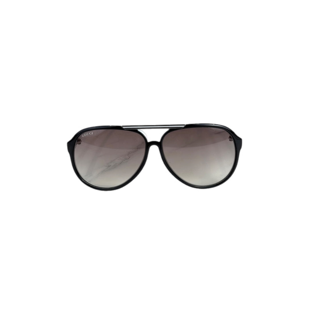 Gucci Black and White Sunglasses