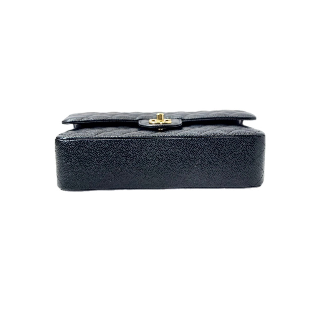 Chanel Classic Flap Medium Black Caviar Gold