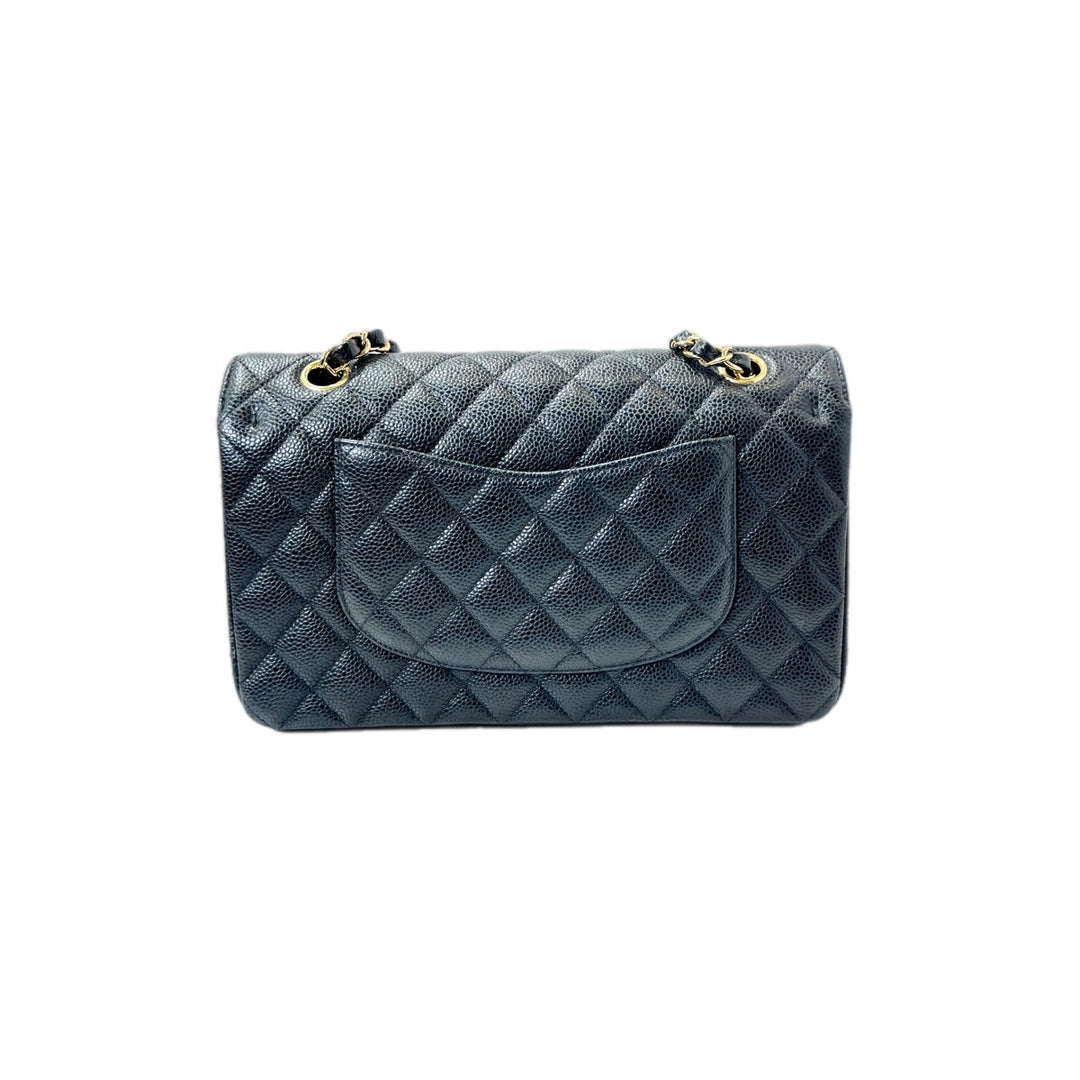 Chanel Classic Flap Medium Black Caviar Gold