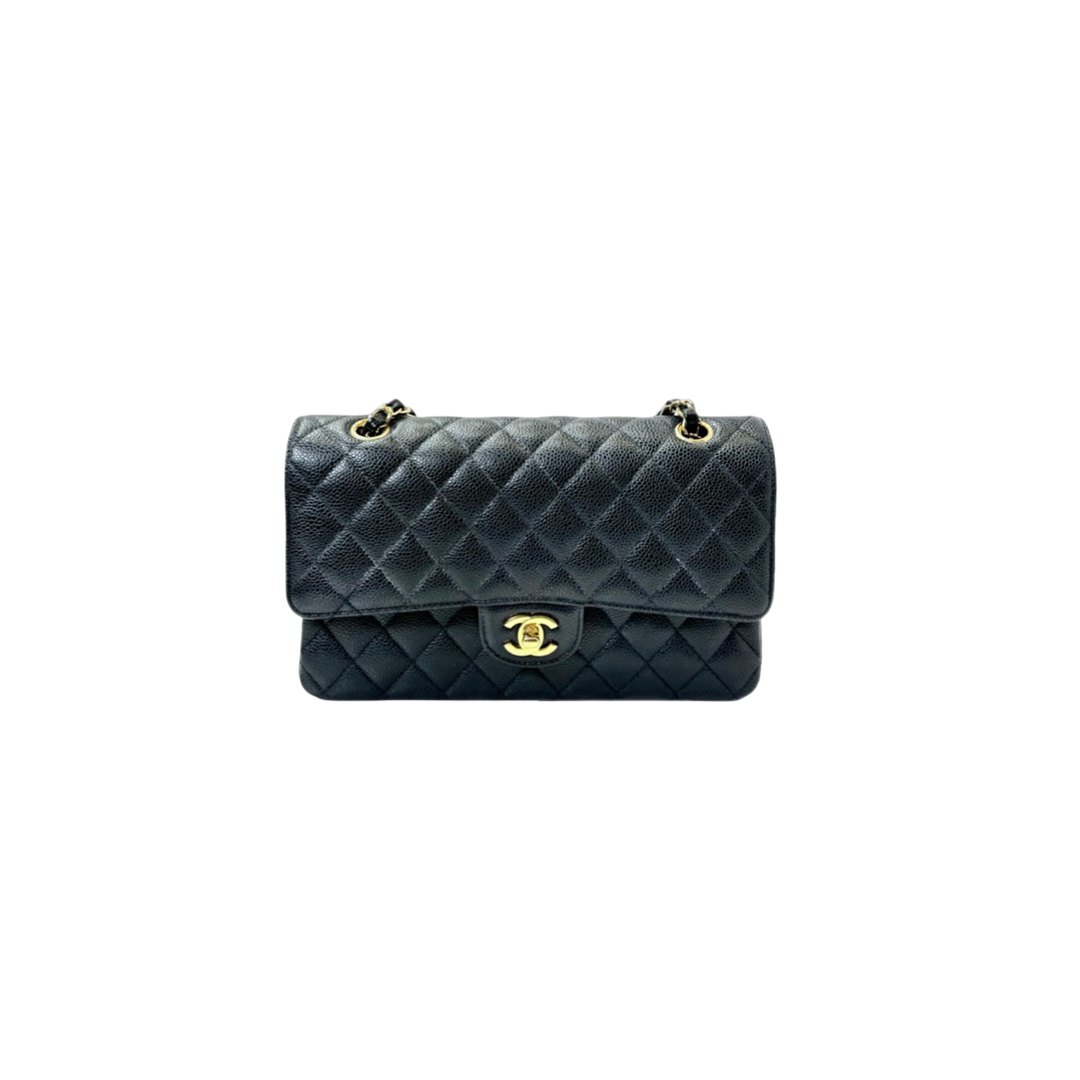 Chanel Classic Flap Medium Black Caviar Gold