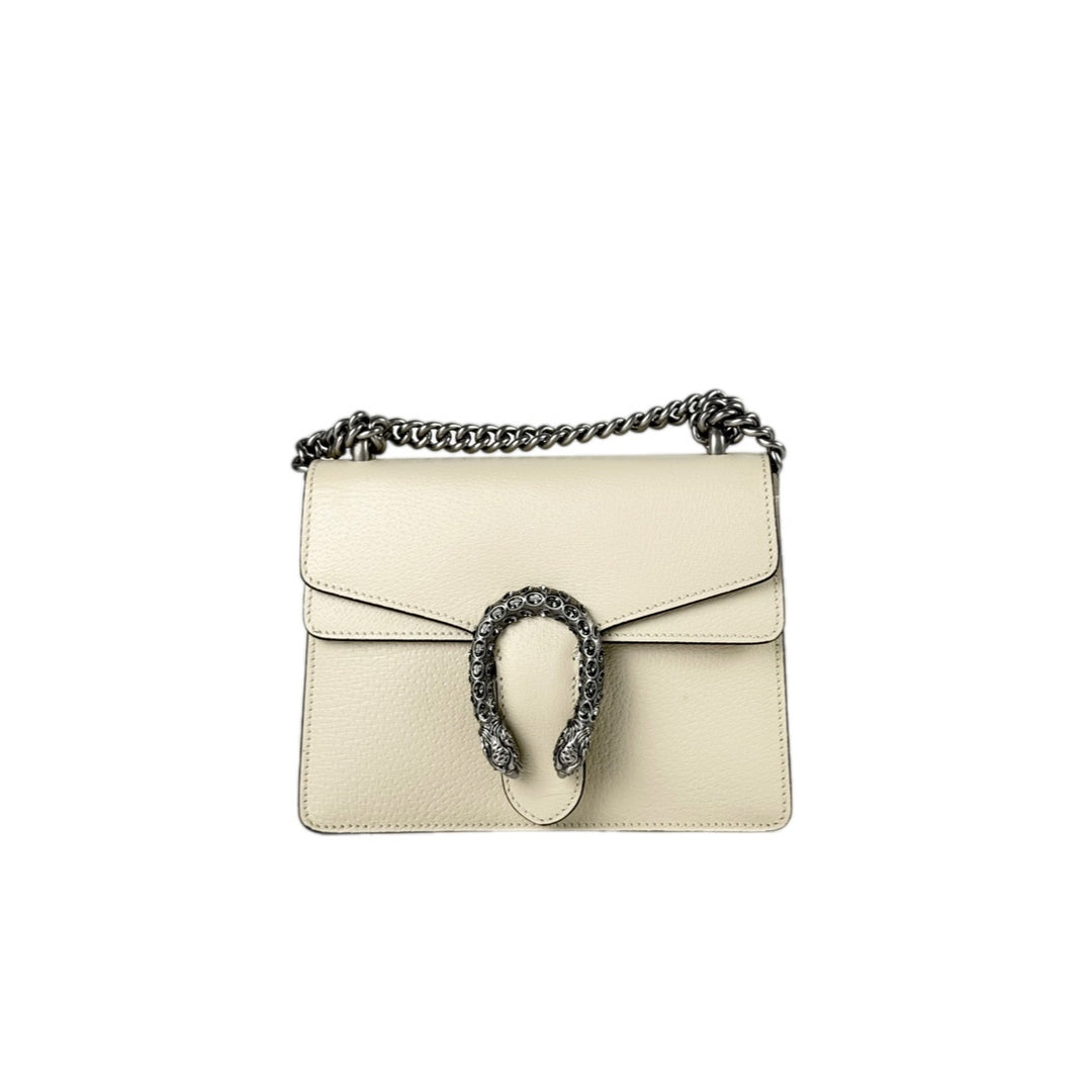 Gucci Dionysus Mini Calfskin White Bag