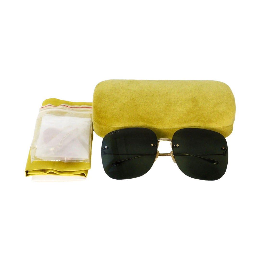 Gucci Square Green Sunglasses