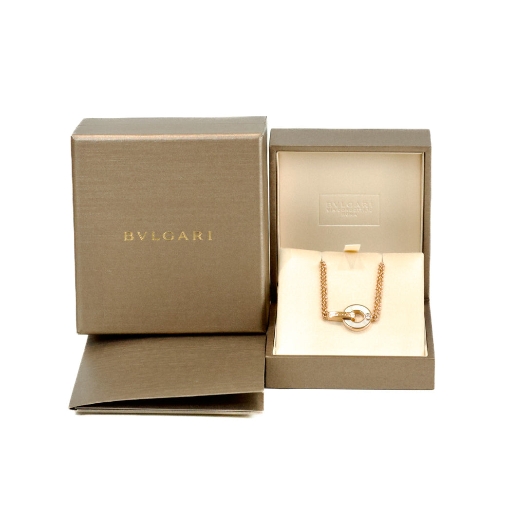 Bvlgari Bvlgari Classic 18K Rose Gold Diamond Bracelet S/M