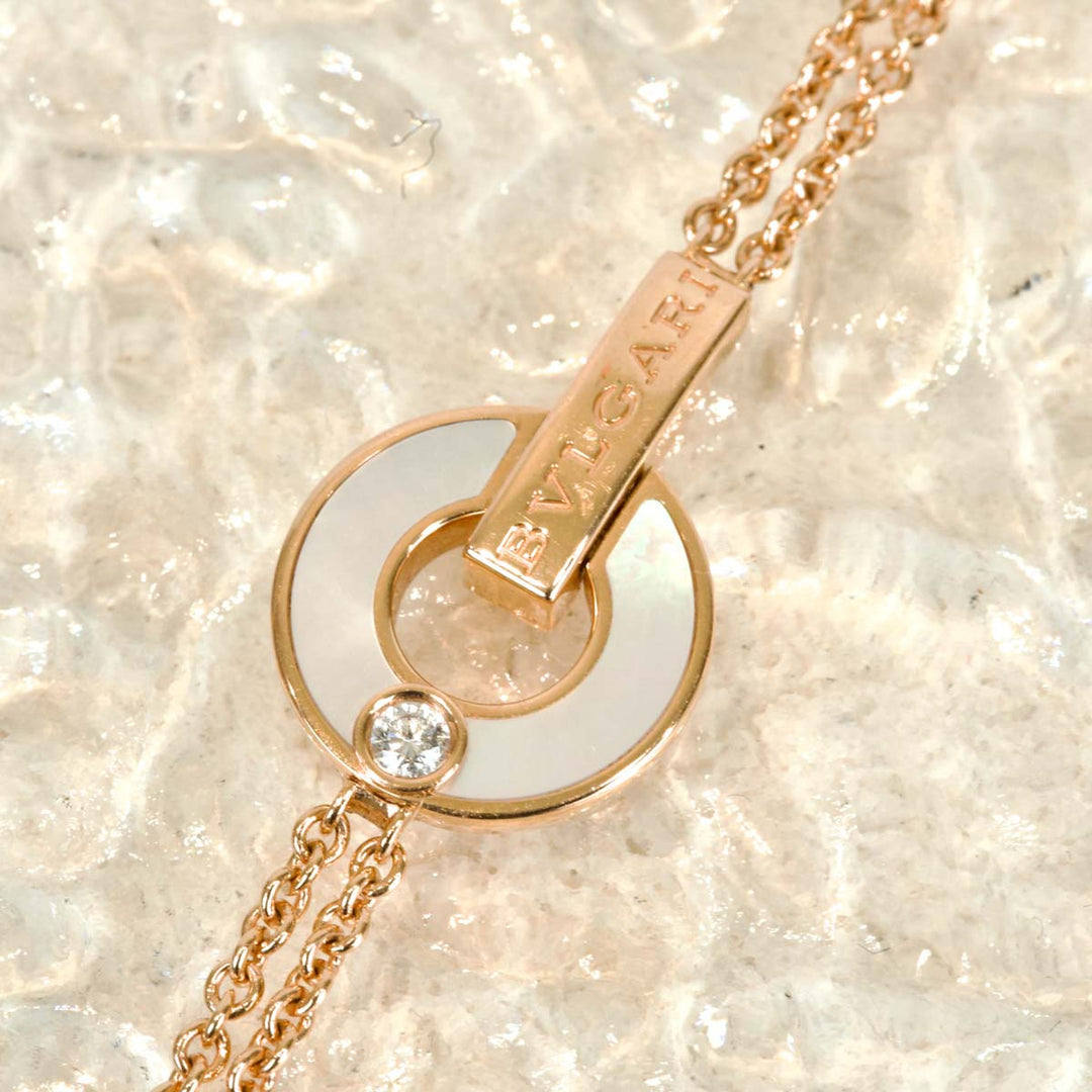 Bvlgari Bvlgari Classic 18K Rose Gold Diamond Bracelet S/M