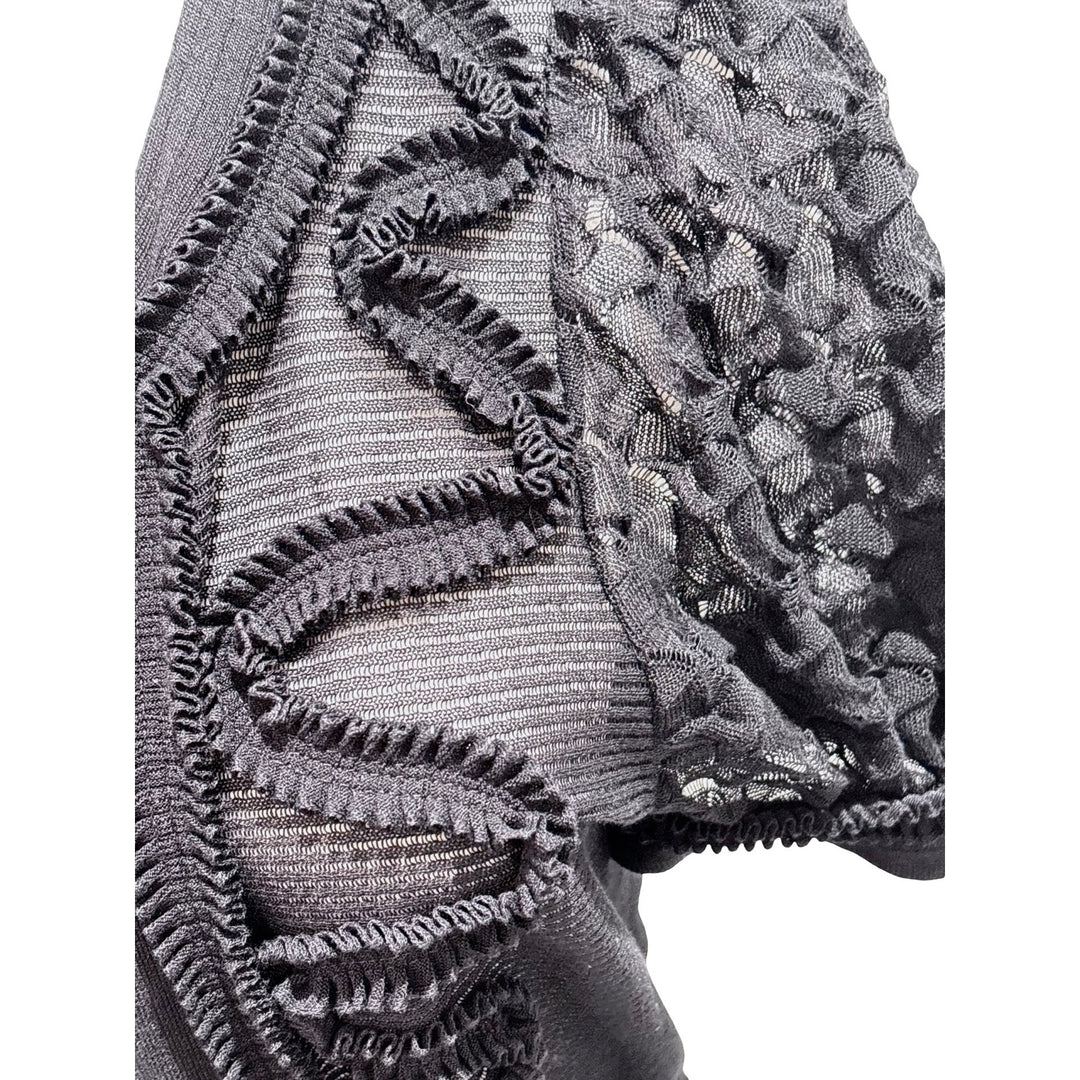 Chanel Black Lace Short Sleeves Dress #40