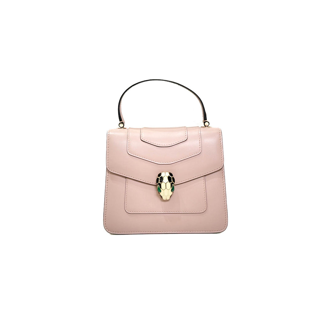 Bvlgari Pink Serpenti Forever Top Handle Bag