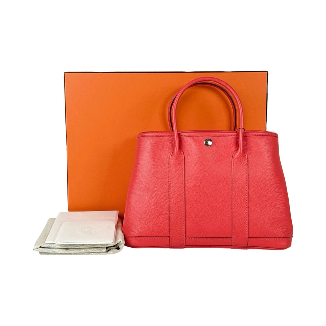 Hermes Garden Party 30cm Epsom Rose Jaipur Bag
