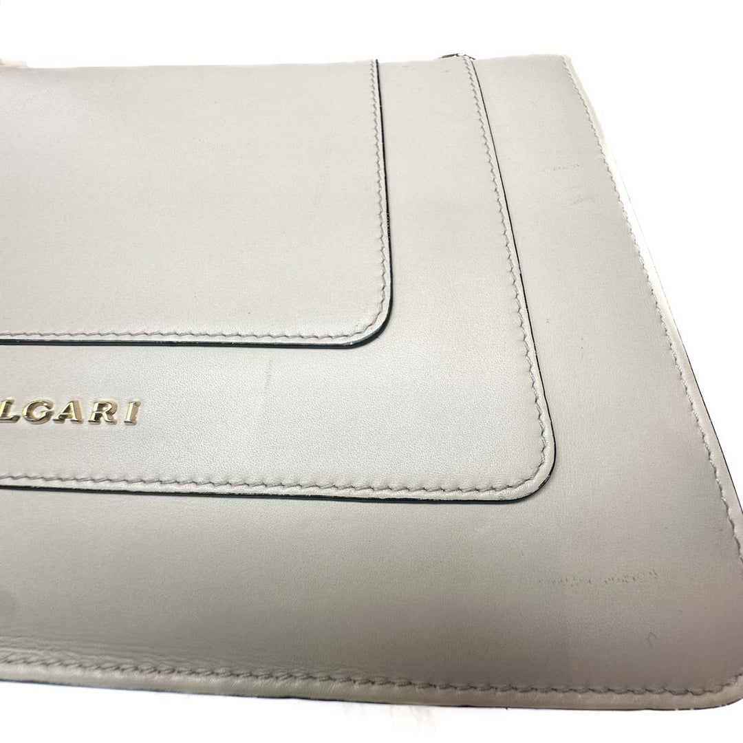 Bvlgari Serpenti Bag Cross Body Medium White