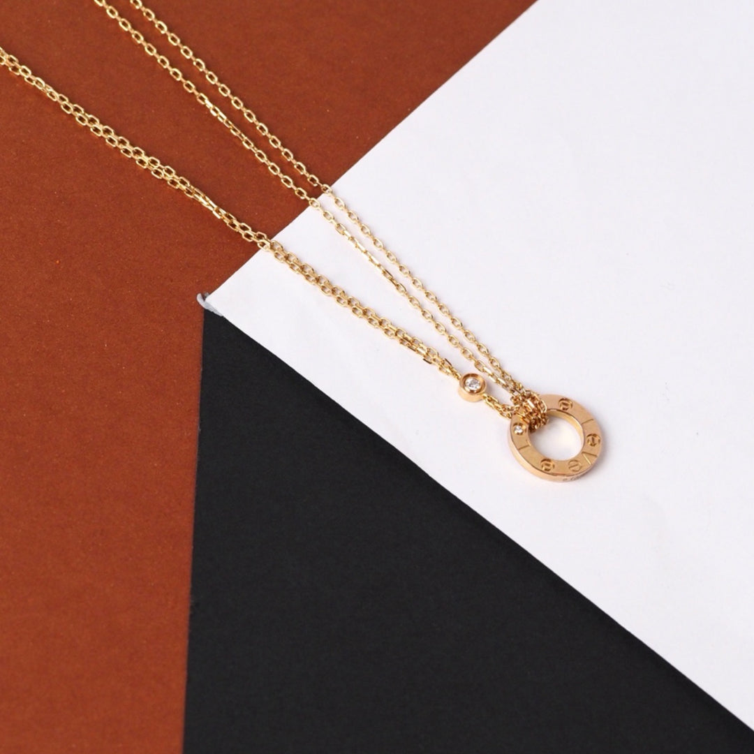 Cartier Love Necklace one Diamond