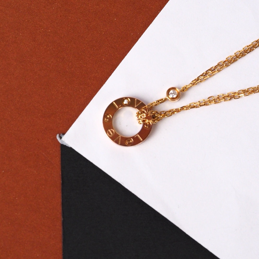 Cartier Love Necklace one Diamond