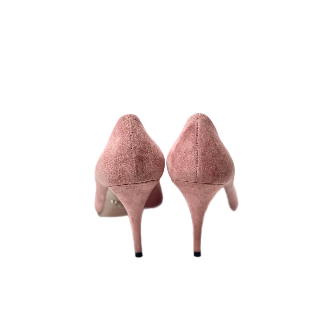 Prada Crystal Suede Heels Pink #39
