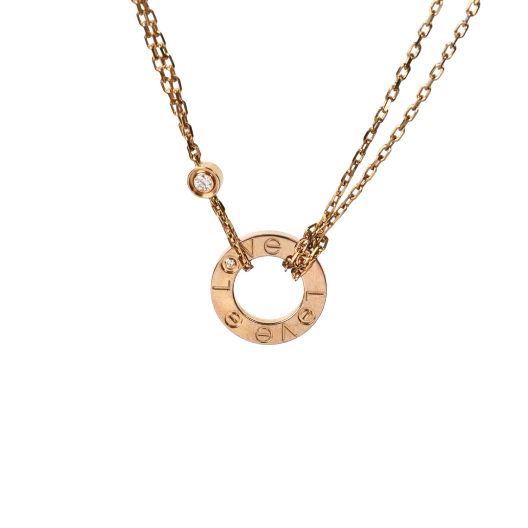 Cartier Love Necklace one Diamond
