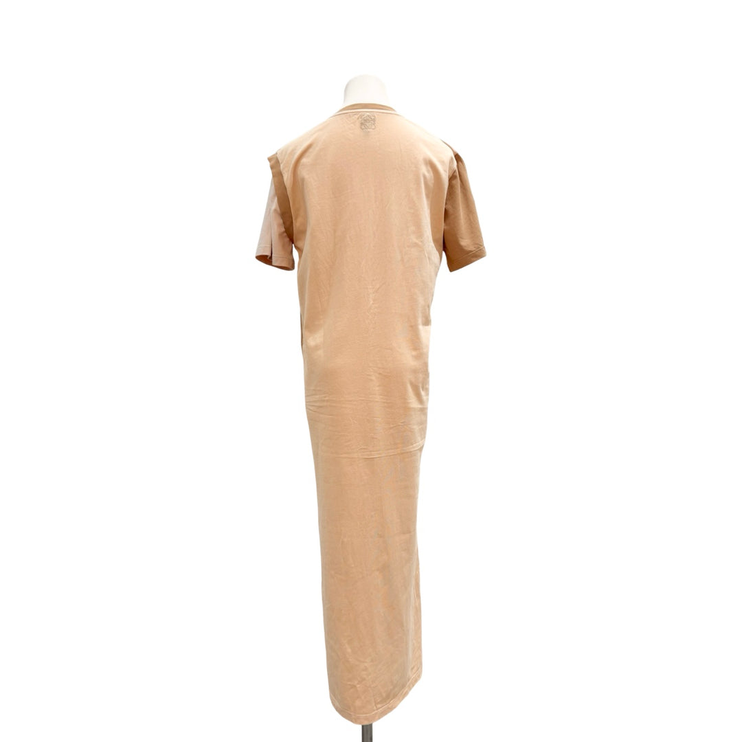 Loewe Beige Patchwork T-shirt Dress #M
