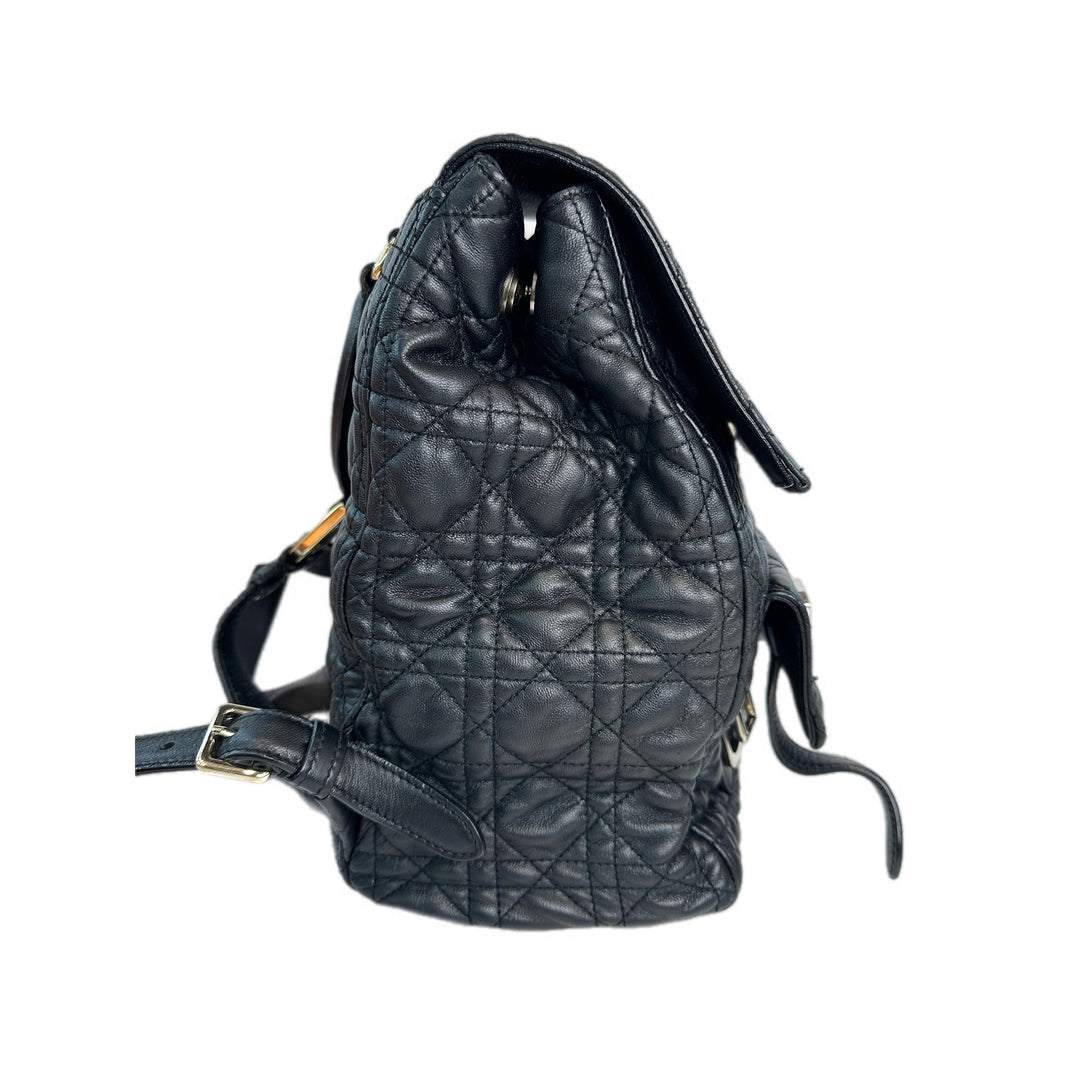 Dior Lambskin Black Backpack