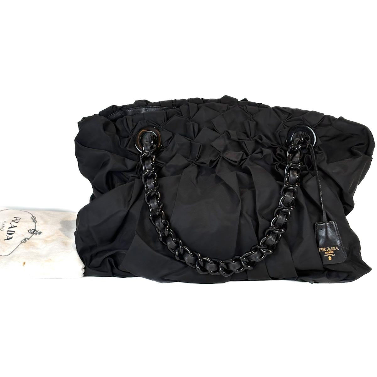 Prada Black Nylon Tote Bag