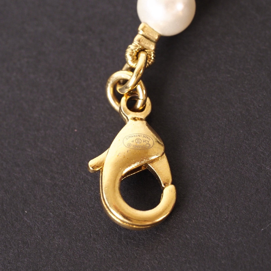 Pre-owned Chanel Pearl CC Heart Bracelet 24P - photo 5