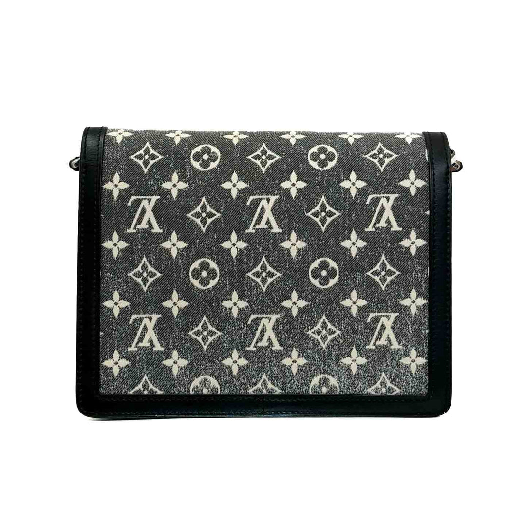 Louis Vuitton Black Denim Dauphine MM