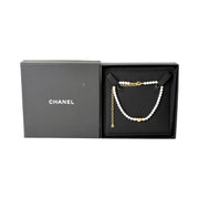 Chanel Pearl Heart Chocker Necklace 24P