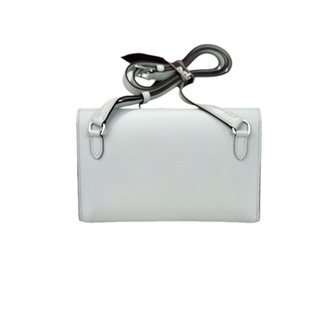 Hermes Portefeuille Sac Hermesnap Epsom/Gris Platin