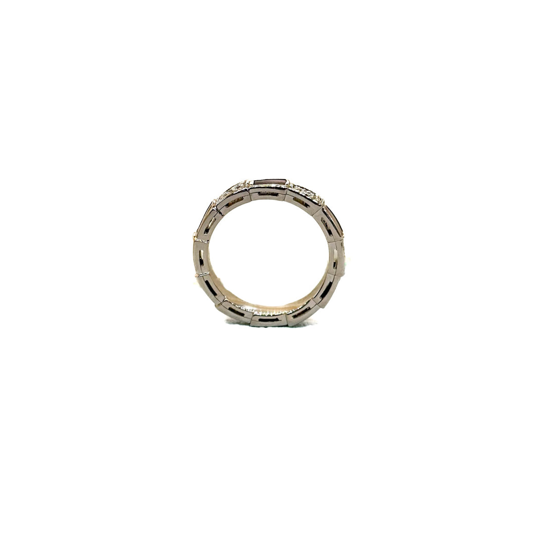 Bvlgari Serpenti Forever Ring with diamond and mother of pearl #50