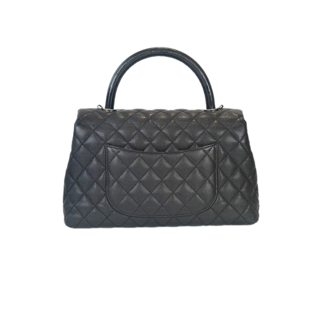 Chanel Coco Handle Medium Black Caviar