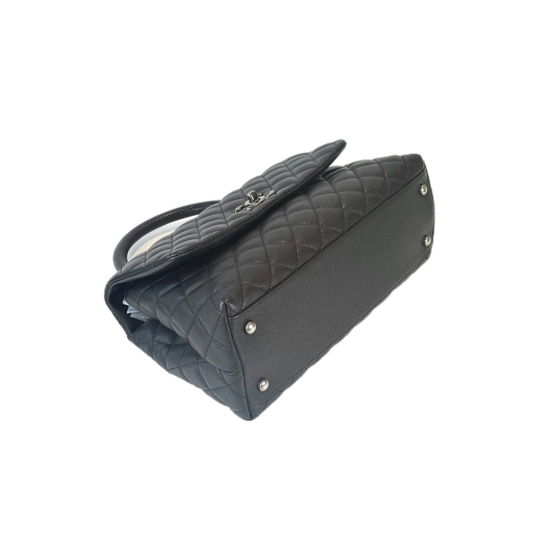 Chanel Coco Handle Medium Black Caviar