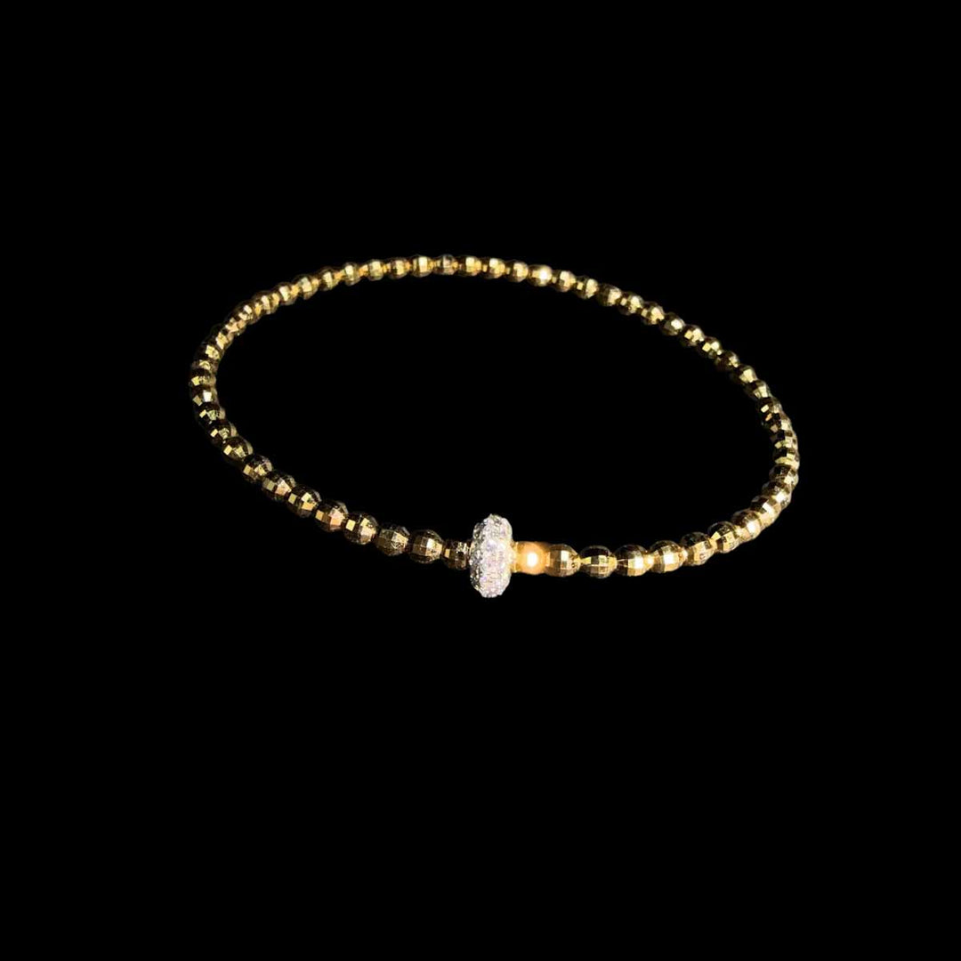Natural White Diamond Bracelet 0.42ct,18K Yellow Gold