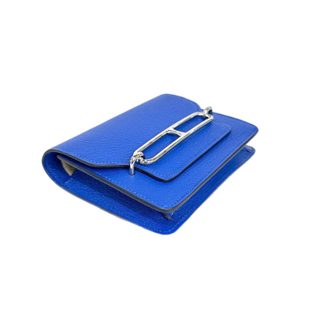 Hermes 71 Blue France Roulis Slim Mysore Bag