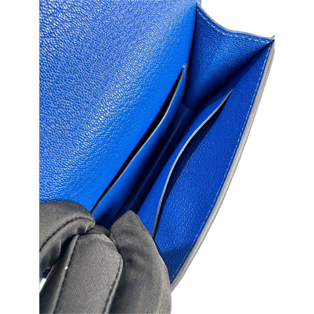 Hermes 71 Blue France Roulis Slim Mysore Bag