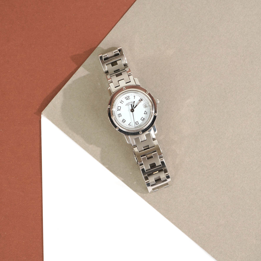 Hermes Clipper Steel Quartz Watch