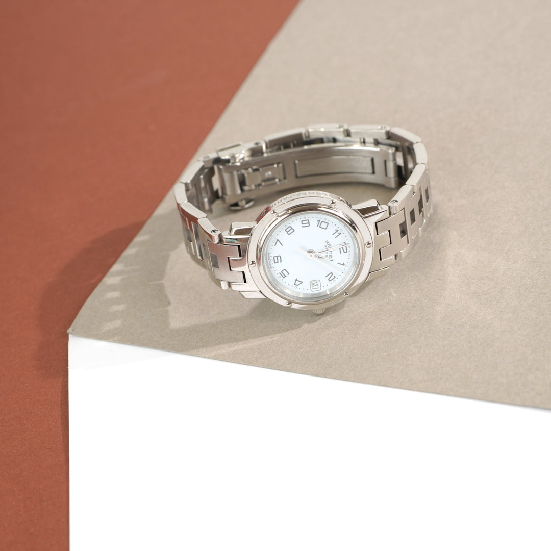 Hermes Clipper Steel Quartz Watch