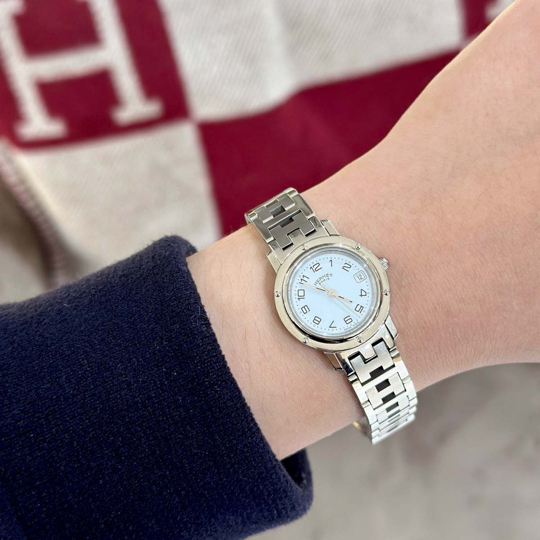 Hermes Clipper Steel Quartz Watch